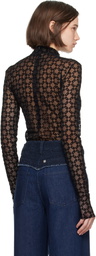 Givenchy Black Monogram 72 Bodysuit