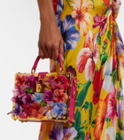 Dolce&Gabbana Dolce Box floral-appliqué leather box bag