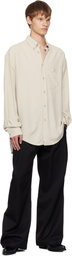 Mugler Gray Pierced Shirt