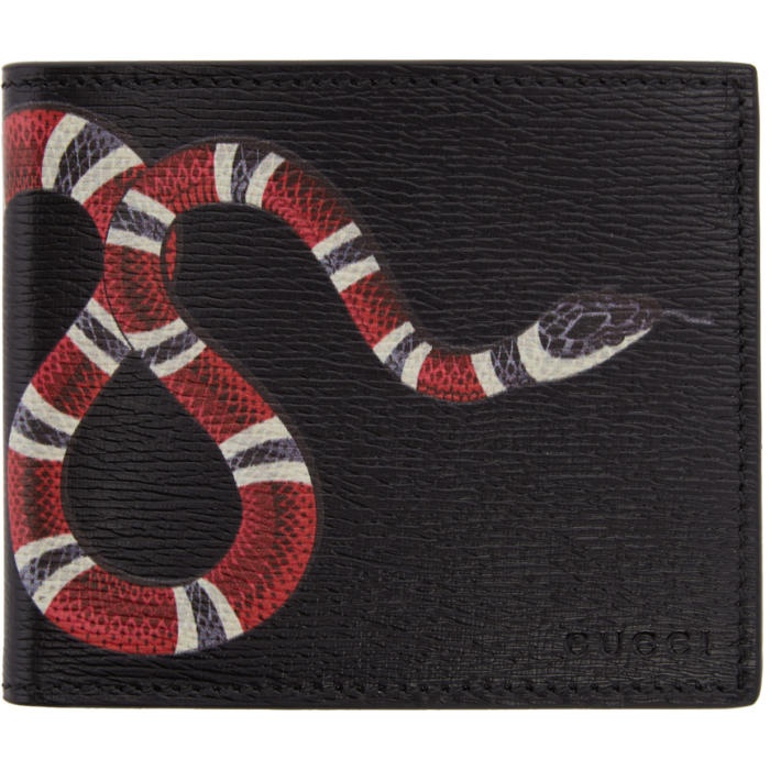 Photo: Gucci Black Leather Snake Wallet
