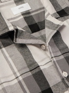 Onia - Camp-Collar Checked Cotton-Flannel Overshirt - Gray
