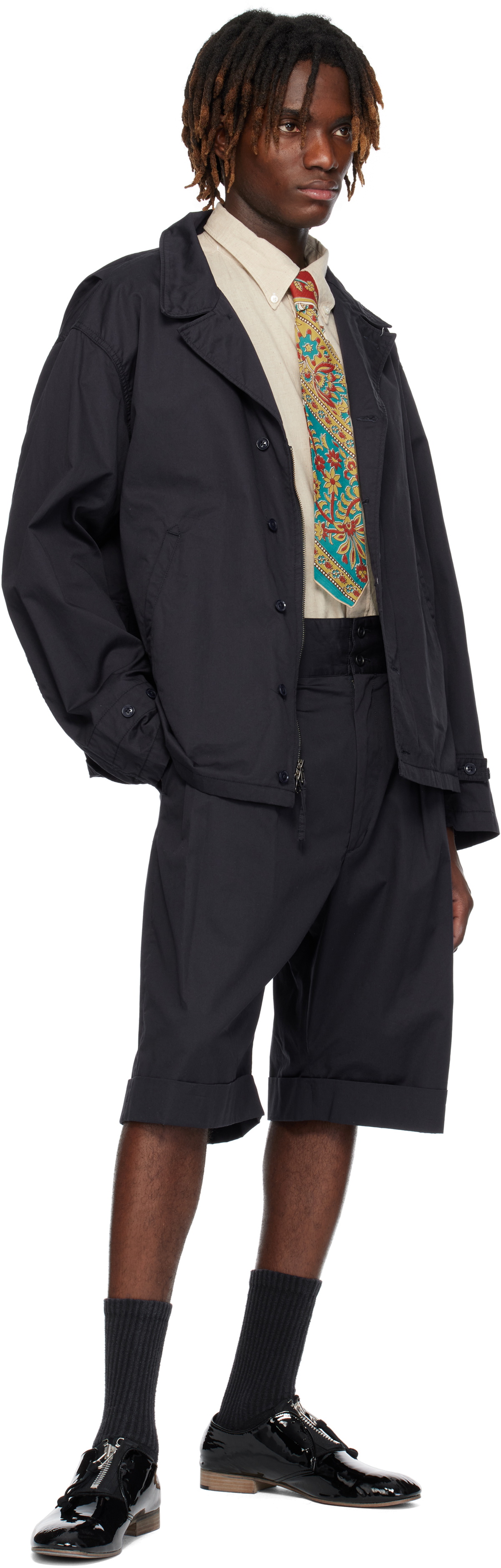 Engineered Garments Navy Gurkha Shorts