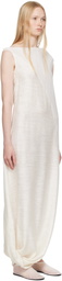 Ruohan White Twist Maxi Dress