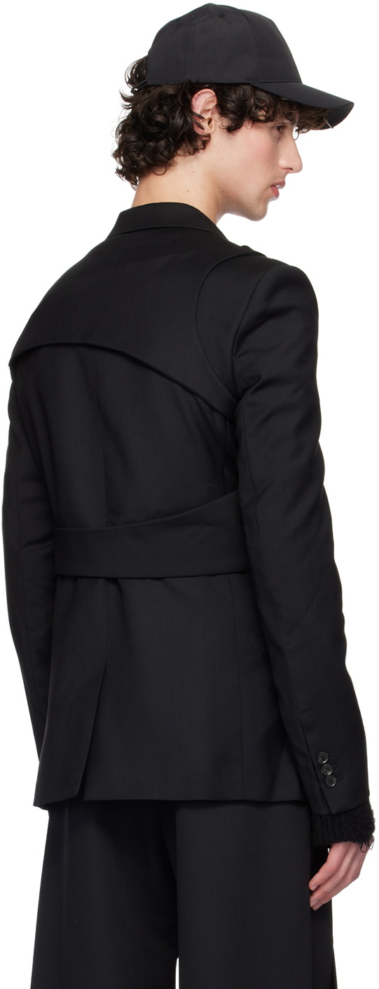 HELIOT EMIL Black Integrated Harness Blazer