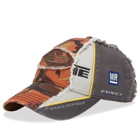 Martine Rose Women's Collage Cap in Orange Camo 