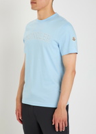 Moncler Logo-print Cotton T-shirt Light Blue