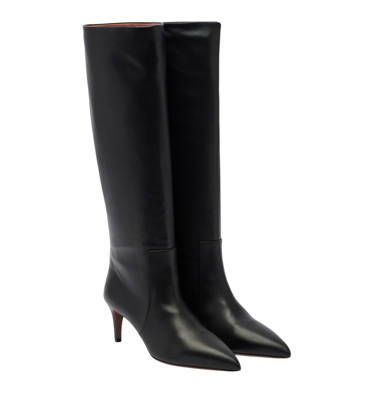 Photo: Paris Texas Stiletto leather knee-high boots