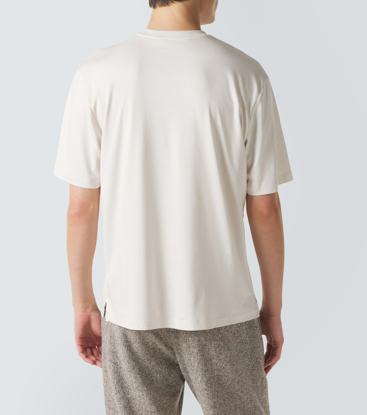 Agnona Cotton and silk jersey T-shirt