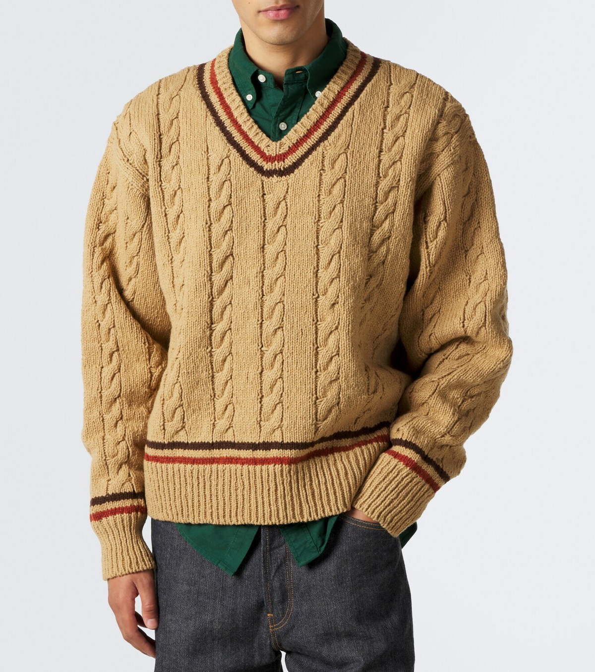 Visvim Collegia wool and cashmere sweater