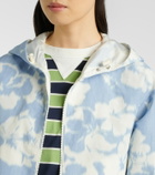 Moncler Noisetier floral hooded jacket