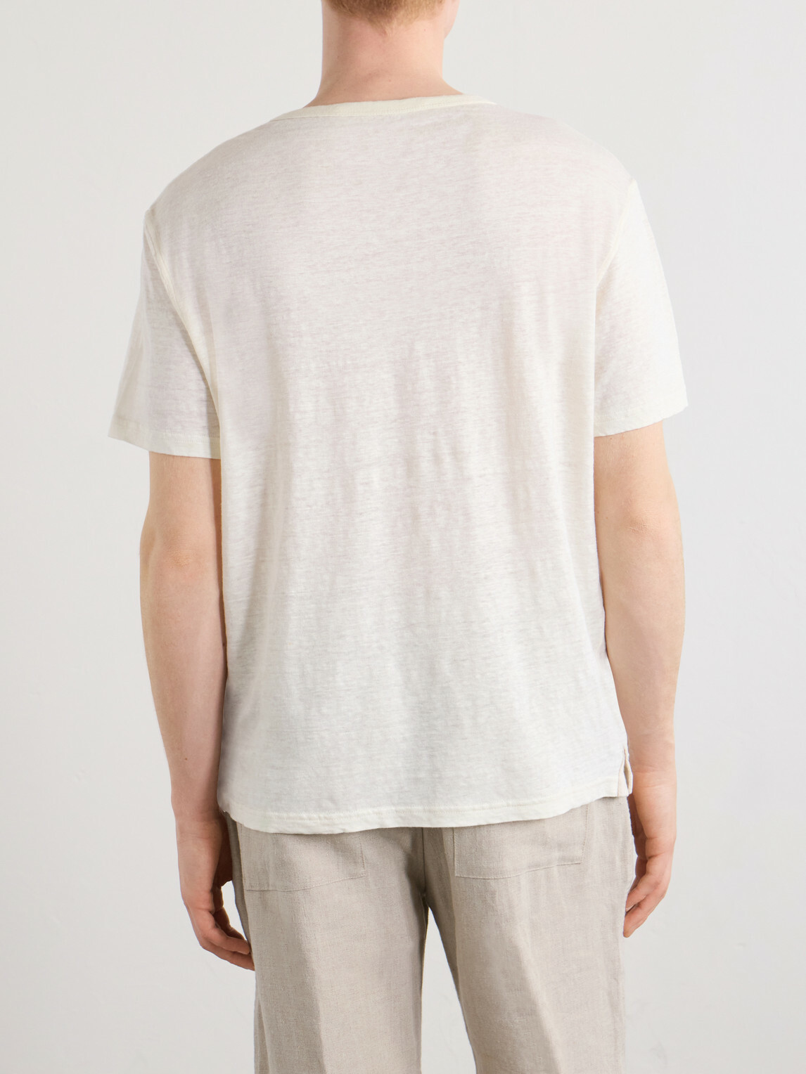 God's True Cashmere - Signature Linen T-Shirt - White