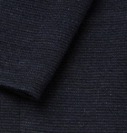 Barena - Midnight-Blue Slim-Fit Unstructured Cotton-Blend Jersey Blazer - Navy