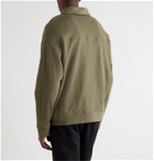 Ninety Percent - Loopback Organic Cotton-Jersey Half-Zip Sweatshirt - Green