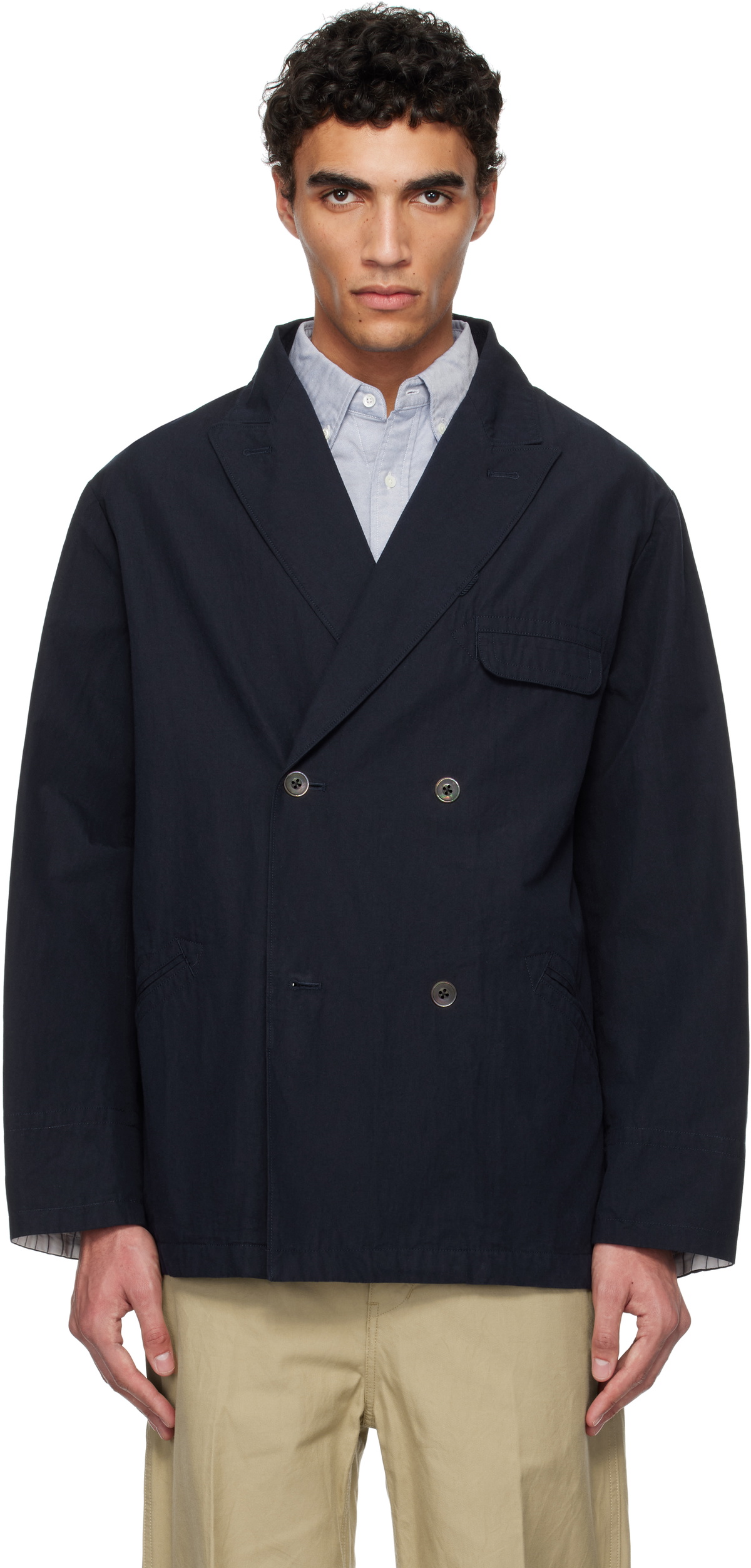 ジャケット・アウター Double Breasted Club Jacket nanamica nanamica - Double Breasted Club Jacket (Beige) | HHV