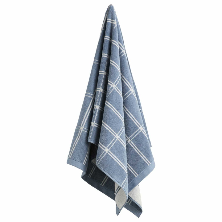 Photo: Baina Ness Bath Towel in Celeste/Chalk 