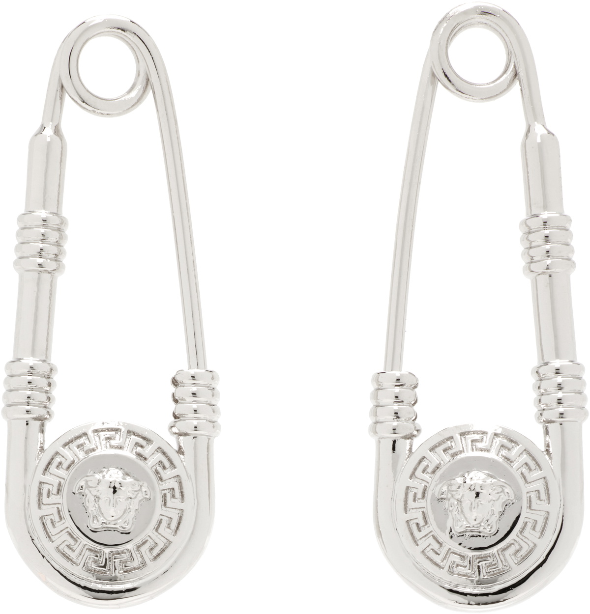 Versace Safety Pin Earrings