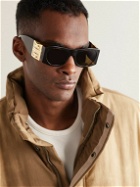 Givenchy - Rectangular-Frame Gold-Tone and Tortoiseshell Acetate Sunglasses