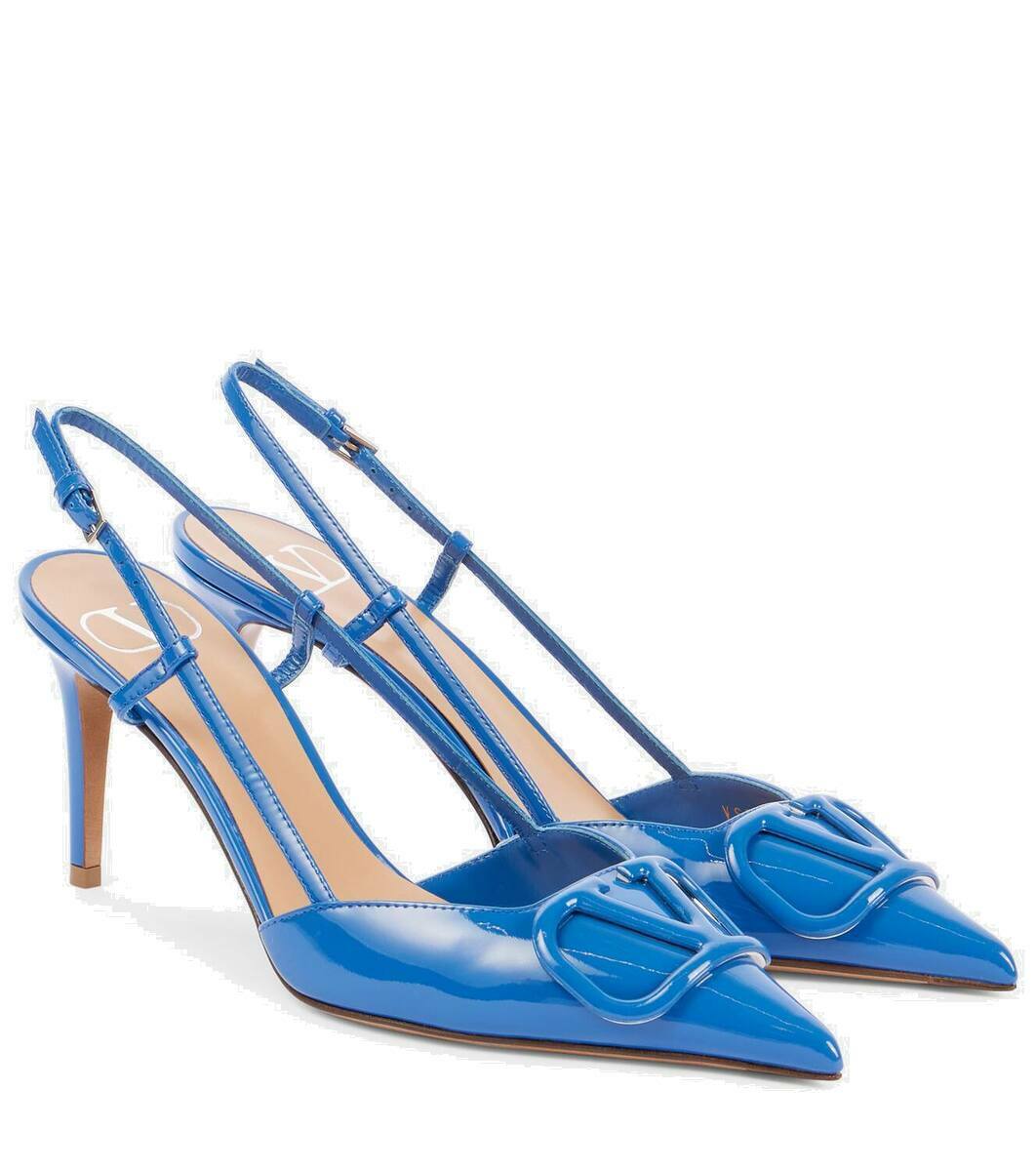 VLogo 80 Patent Leather Slingback Pumps main image 0