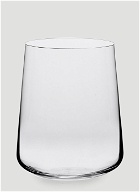 Set of Two Stand Up White Wine Glasses in Transparent