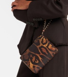 Christian Louboutin Cabata Small leopard-print leather pouch