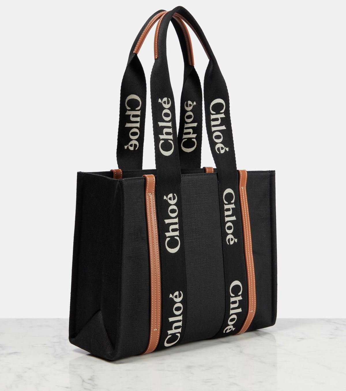 【関税&送料込】Chloe Multicolor Linen Woody Shopping Bag Chloé Multicolor Linen Woody Shopping Bag | italist, ALWAYS