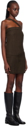 lesugiatelier Brown Belted Minidress