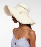 Zimmermann - Frayed raffia sun hat