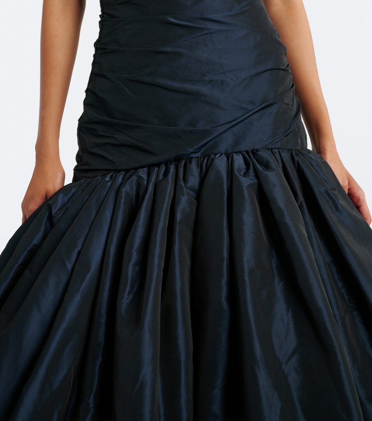 Marmar Halim Draped taffeta bustier gown