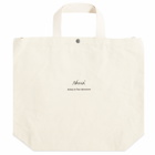 Nanga Men's Logo 2 Way Canvas Tote in Natural 