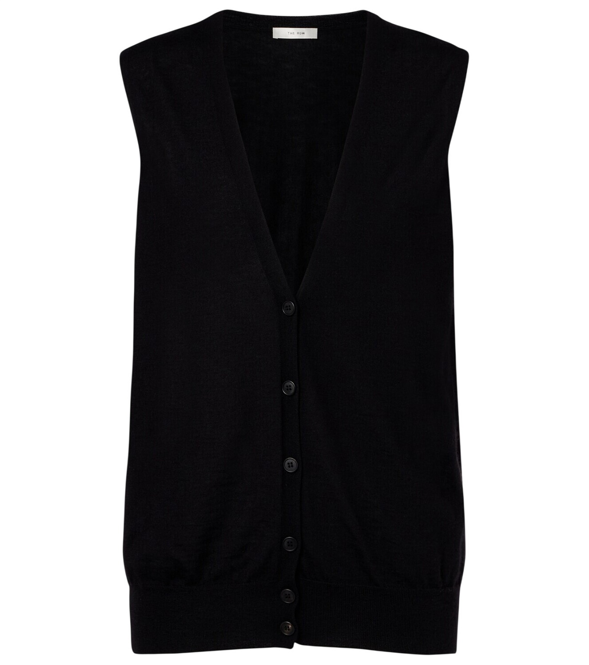 THE ROW ザ ロウ 21SS CREMONA VEST Vネックウールニットベスト A0422 ベージュ系 S The Row Black Wool Cremona V-Neck Vest The Row