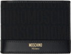 Moschino Black Jacquard Logo Wallet