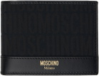 Moschino Black Jacquard Logo Wallet