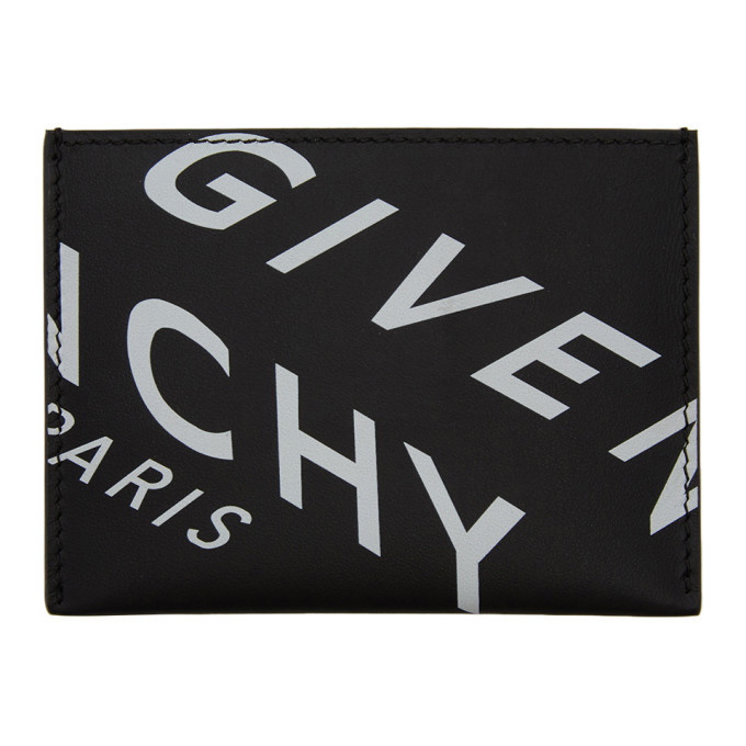 Photo: Givenchy Black Refracted Logo Card Holder