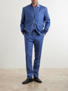Paul Smith - Linen Bomber Jacket - Blue
