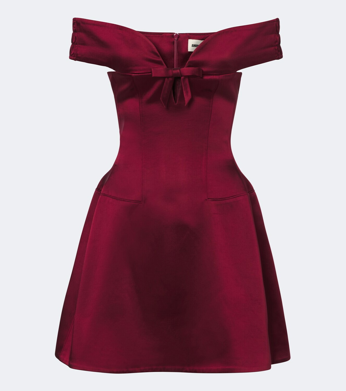 Shushu/Tong Off-shoulder cotton-blend minidress