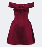 Shushu/Tong Off-shoulder cotton-blend minidress