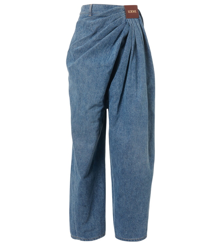 Photo: Loewe Draped wide-leg jeans