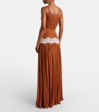 Christopher Esber Cutout lace-trimmed gown
