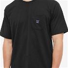 Needles Men's Crew Neck T-Shirt in Black