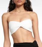 Mônot Diamond crêpe bandeau top