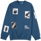Lo-Fi Men's Fragment Crew Sweat in Denim