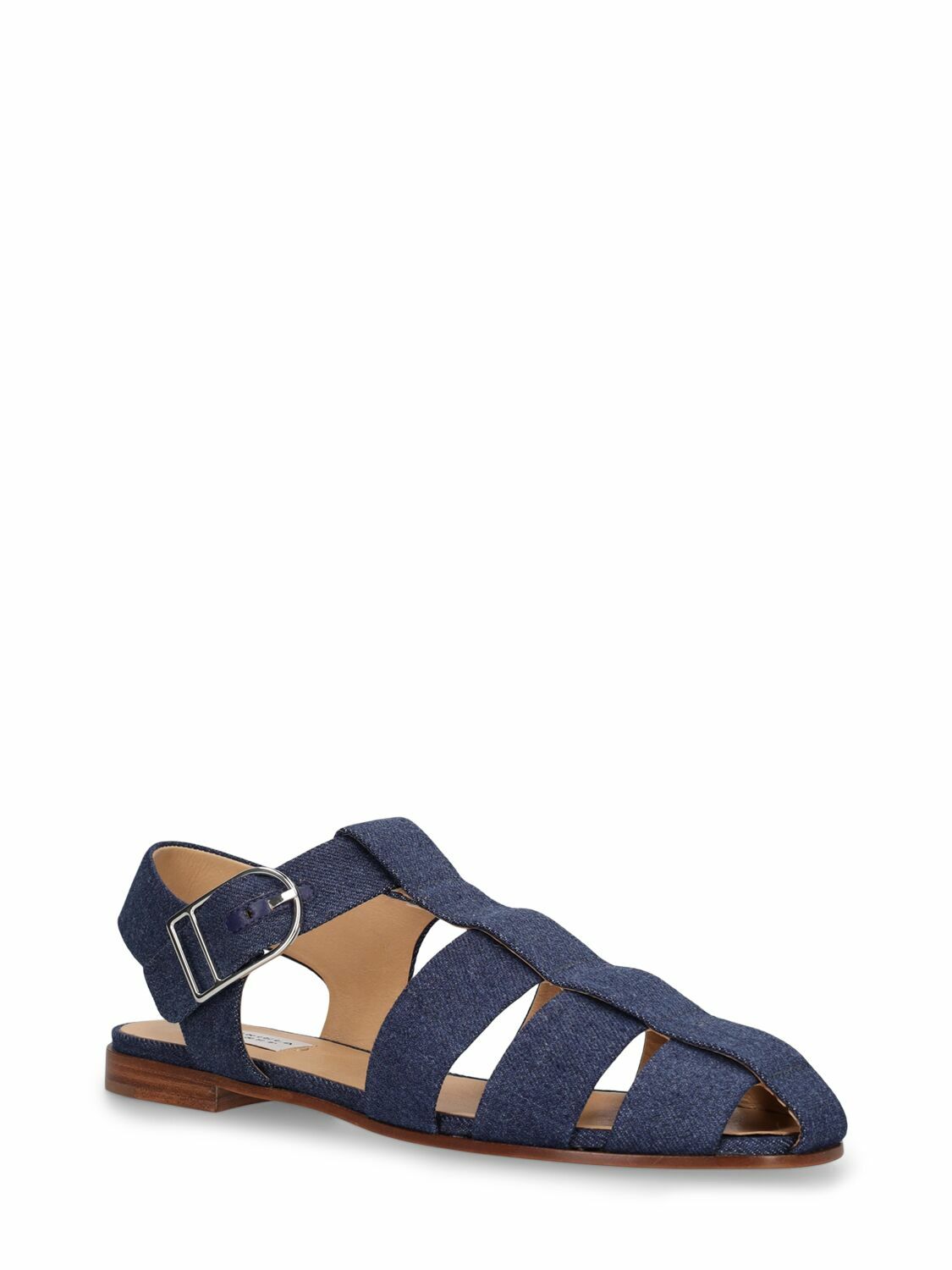 GABRIELA HEARST - 10mm Lynn Denim Fisherman Sandals