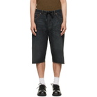 MM6 Maison Margiela Navy Drawstring Denim Shorts