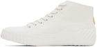 Kenzo White Tiger Crest High-Top Sneakers