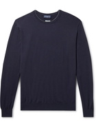 Peter Millar - Excursionist Flex Slim-Fit Merino Wool-Blend Sweater - Blue