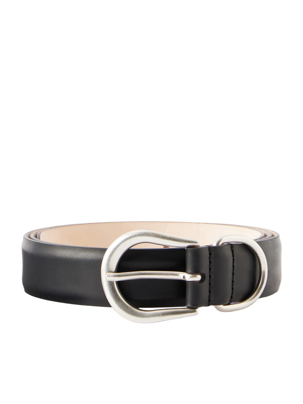 Photo: Déhanche - 3cm Hollyhock Full-Grain Leather Belt - Black