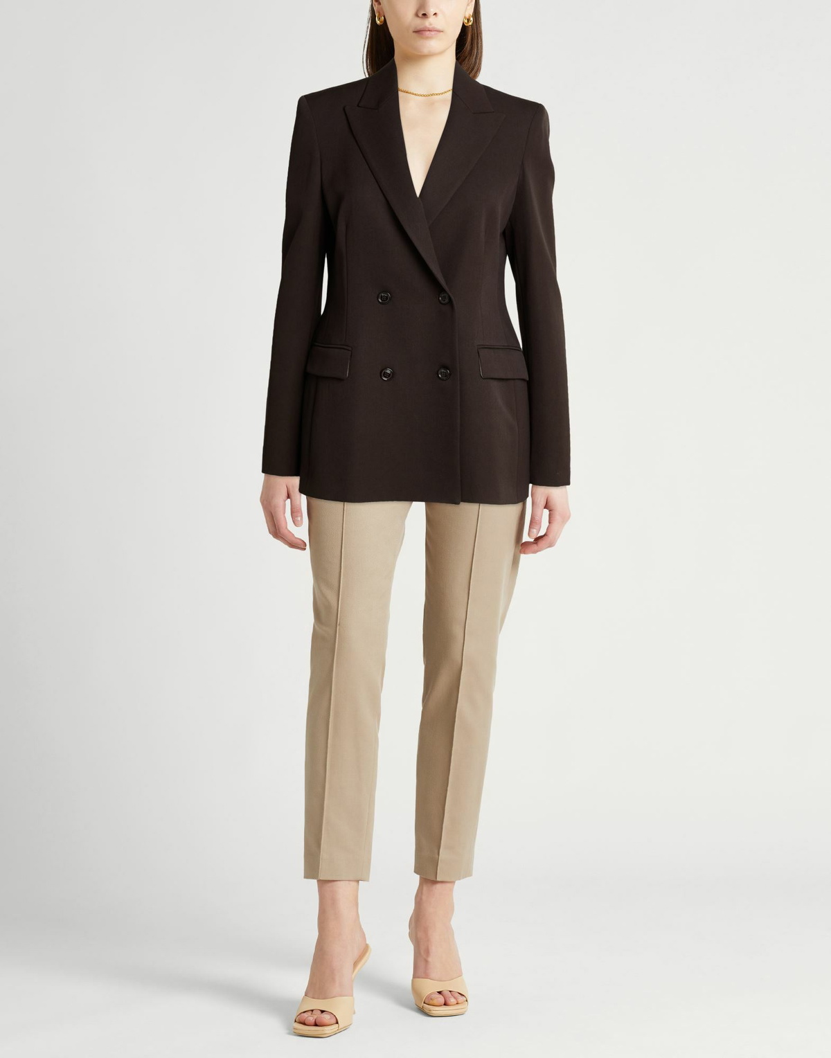 Drumohr Womens Blazer Dark in Brown