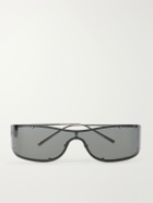 SAINT LAURENT - Mask Aviator-Style Acetate Sunglasses