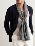 Loro Piana - Fringed Checked Linen Scarf