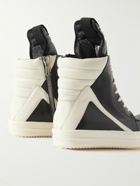 Rick Owens - Geobasket Two-Tone Leather High-Top Sneakers - Black